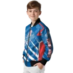 personalized los angeles dodgers chevron angles blue bomber jacket best selling