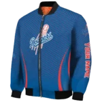 personalized los angeles dodgers chevron arrow blue bomber jacket best selling