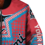 personalized miami marlins star burst blue bomber jacket best selling