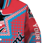personalized miami marlins star burst blue varsity jacket best selling