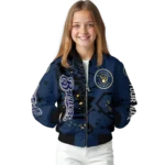 personalized milwaukee brewers hexagon cluster navy blue black bomber jacket best selling
