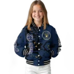 personalized milwaukee brewers hexagon cluster navy blue black varsity jacket best selling