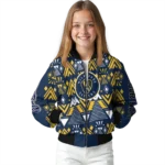 personalized milwaukee brewers pyramid shapes navy blue bomber jacket best selling
