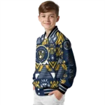 personalized milwaukee brewers pyramid shapes navy blue varsity jacket best selling