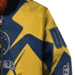 personalized milwaukee brewers spider mark navy blue gold crocs bomber jacket best selling