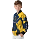 personalized milwaukee brewers spider mark navy blue gold crocs bomber jacket best selling