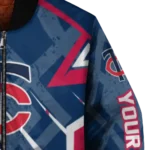 personalized minnesota twins chevron angles navy bomber jacket best selling