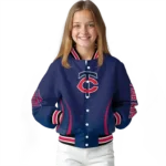 personalized minnesota twins chevron arrow navy varsity jacket best selling