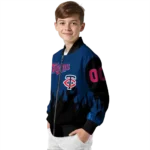 personalized minnesota twins flame border navy black bomber jacket best selling