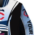 personalized minnesota twins mesh effect navy black varsity jacket best selling
