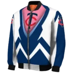 personalized minnesota twins v stripes navy white bomber jacket best selling