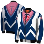 personalized minnesota twins v stripes navy white bomber jacket best selling