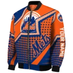 personalized new york mets star burst blue bomber jacket best selling