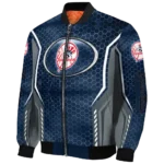 personalized new york yankees power plate navy bomber jacket best selling