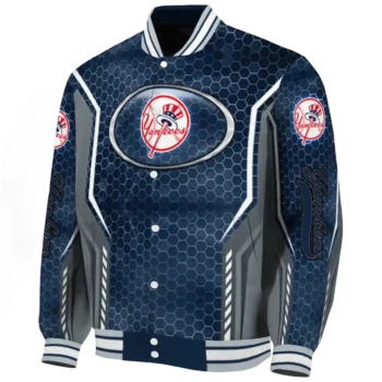 personalized new york yankees power plate navy varsity jacket best selling