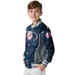 personalized new york yankees power plate navy varsity jacket best selling