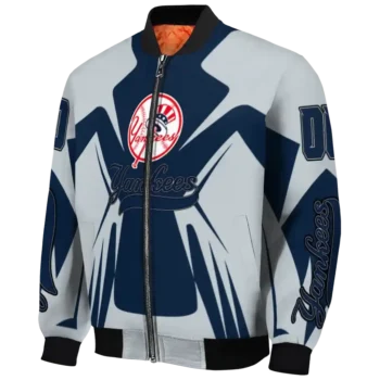 personalized new york yankees spider mark navy bomber jacket best selling