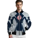personalized new york yankees spider mark navy bomber jacket best selling