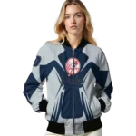 personalized new york yankees spider mark navy bomber jacket best selling