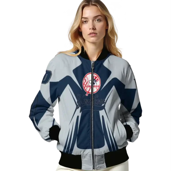 personalized new york yankees spider mark navy bomber jacket latest model