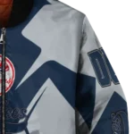 personalized new york yankees spider mark navy bomber jacket best selling