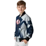 personalized new york yankees spider mark navy bomber jacket best selling