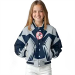 personalized new york yankees spider mark navy varsity jacket best selling