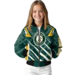 personalized oakland athletics chevron angles green bomber jacket best selling