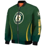 personalized oakland athletics chevron arrow green bomber jacket best selling