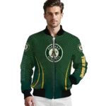 personalized oakland athletics chevron arrow green bomber jacket best selling