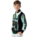 personalized oakland athletics mesh effect green black bomber jacket best selling