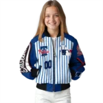 personalized philadelphia phillies eagle baseball blue white bomber jacket best selling