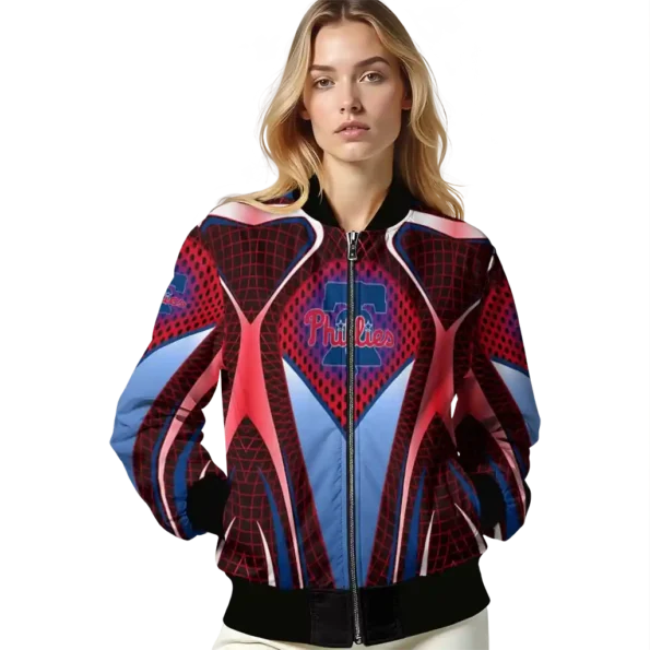 personalized philadelphia phillies mesh chest red crocs black bomber jacket latest model
