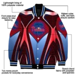personalized philadelphia phillies mesh chest red crocs black varsity jacket best selling
