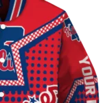 personalized philadelphia phillies star burst blue varsity jacket best selling