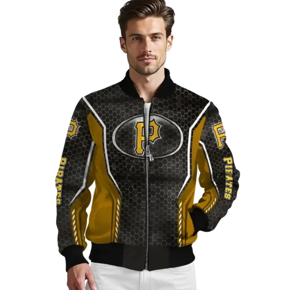 personalized pittsburgh pirates power plate black bomber jacket high quality