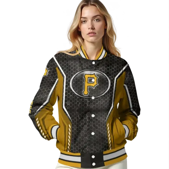 personalized pittsburgh pirates power plate black varsity jacket latest model
