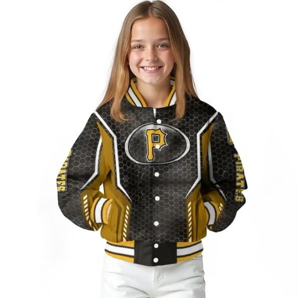 personalized pittsburgh pirates power plate black varsity jacket top rated