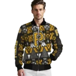personalized pittsburgh pirates pyramid shapes black bomber jacket best selling