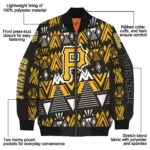 personalized pittsburgh pirates pyramid shapes black bomber jacket best selling