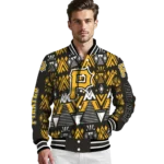 personalized pittsburgh pirates pyramid shapes black varsity jacket best selling