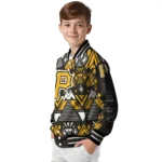 personalized pittsburgh pirates pyramid shapes black varsity jacket best selling