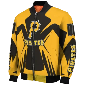personalized pittsburgh pirates spider mark black yellow crocs bomber jacket best selling