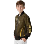 personalized san diego padres chevron arrow brown bomber jacket best selling