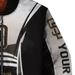 personalized san diego padres mesh effect brown black bomber jacket best selling