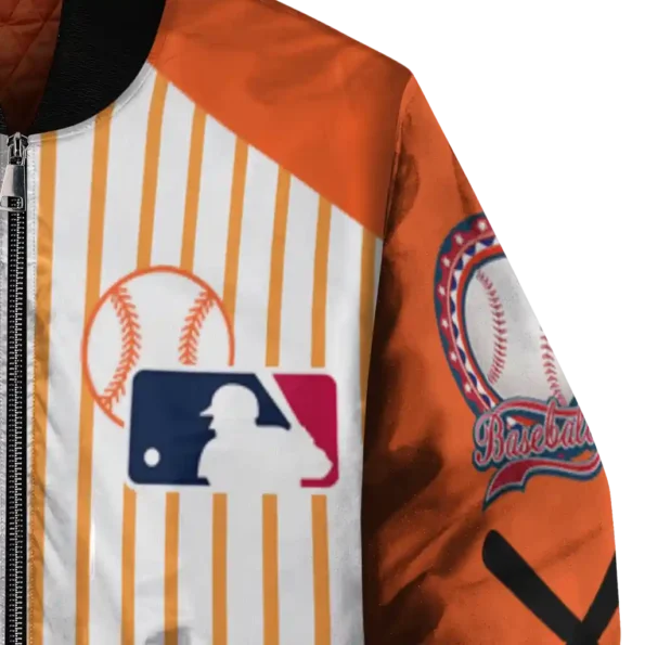 personalized san francisco giants eagle baseball orange white bomber jacket premium grade