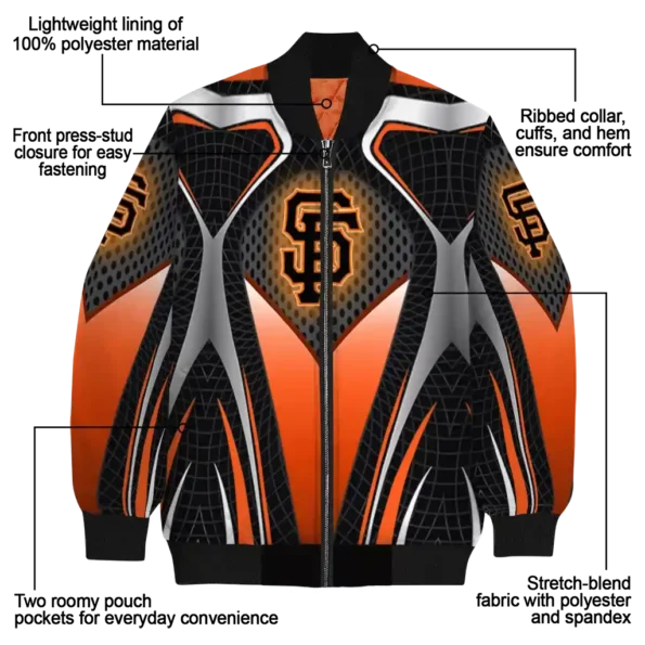 personalized san francisco giants mesh chest black crocs black bomber jacket new arrival