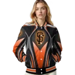 personalized san francisco giants mesh chest black crocs black varsity jacket best selling