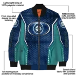 personalized seattle mariners power plate navy blue bomber jacket best selling