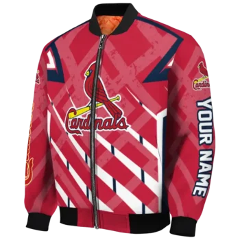 personalized st louis cardinals chevron angles red bomber jacket best selling